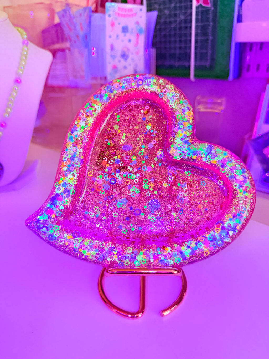Nebula Lovesick ♡ Heart-Shaped Resin Trinket Tray