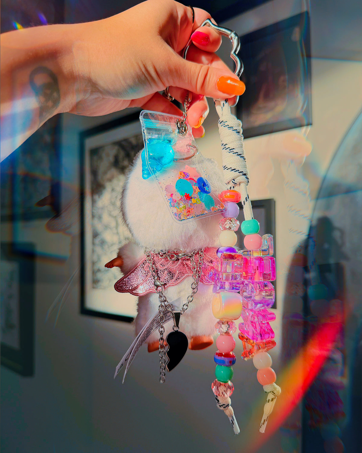 Cloe Sweetheart Angel Bratziez ♡ Chunky Beaded Bag Charm