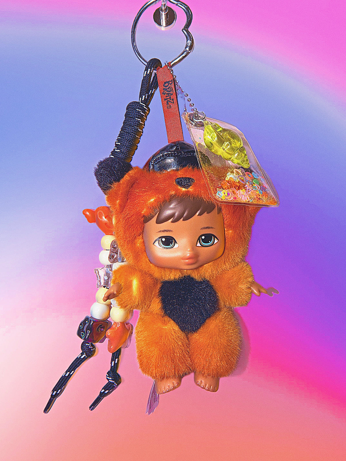 Bratziez The Fox ✦ Custom Y2K Plush Keychain + Bag Charm