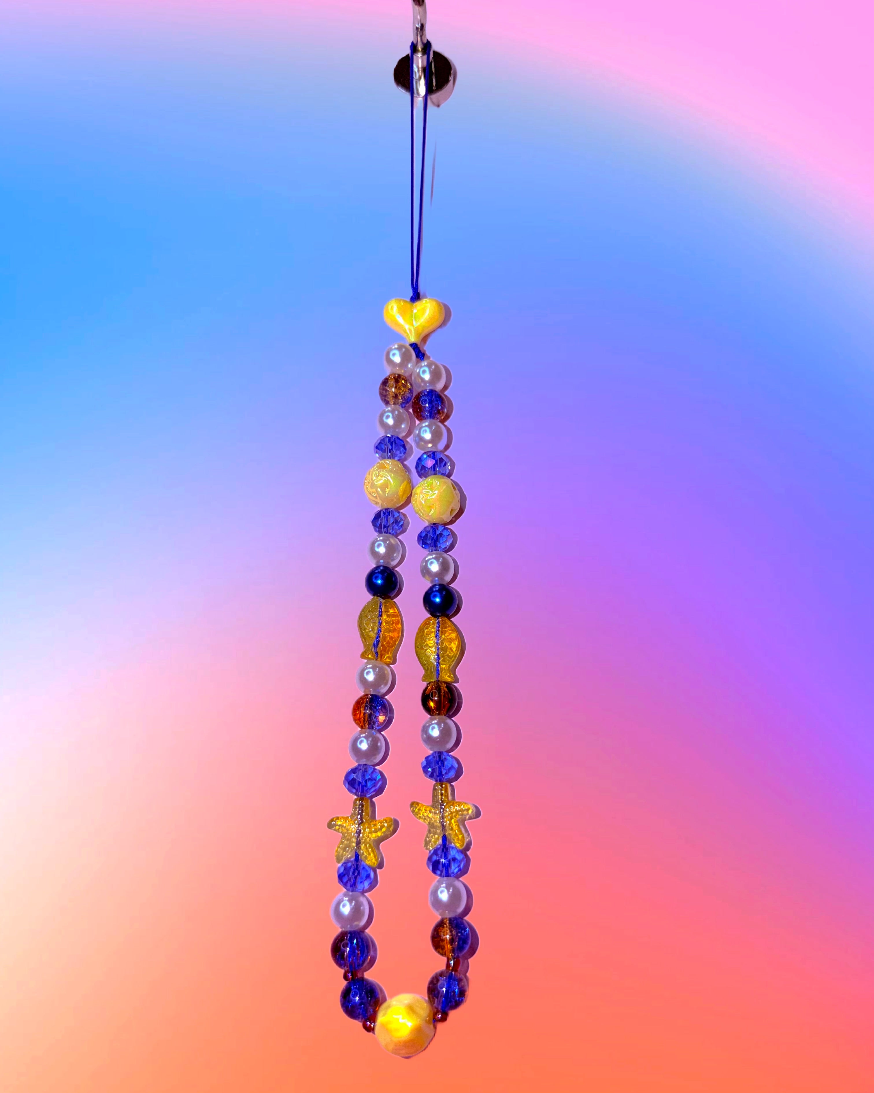 Sun Kissed Sea ♡ Beaded Phone Charm