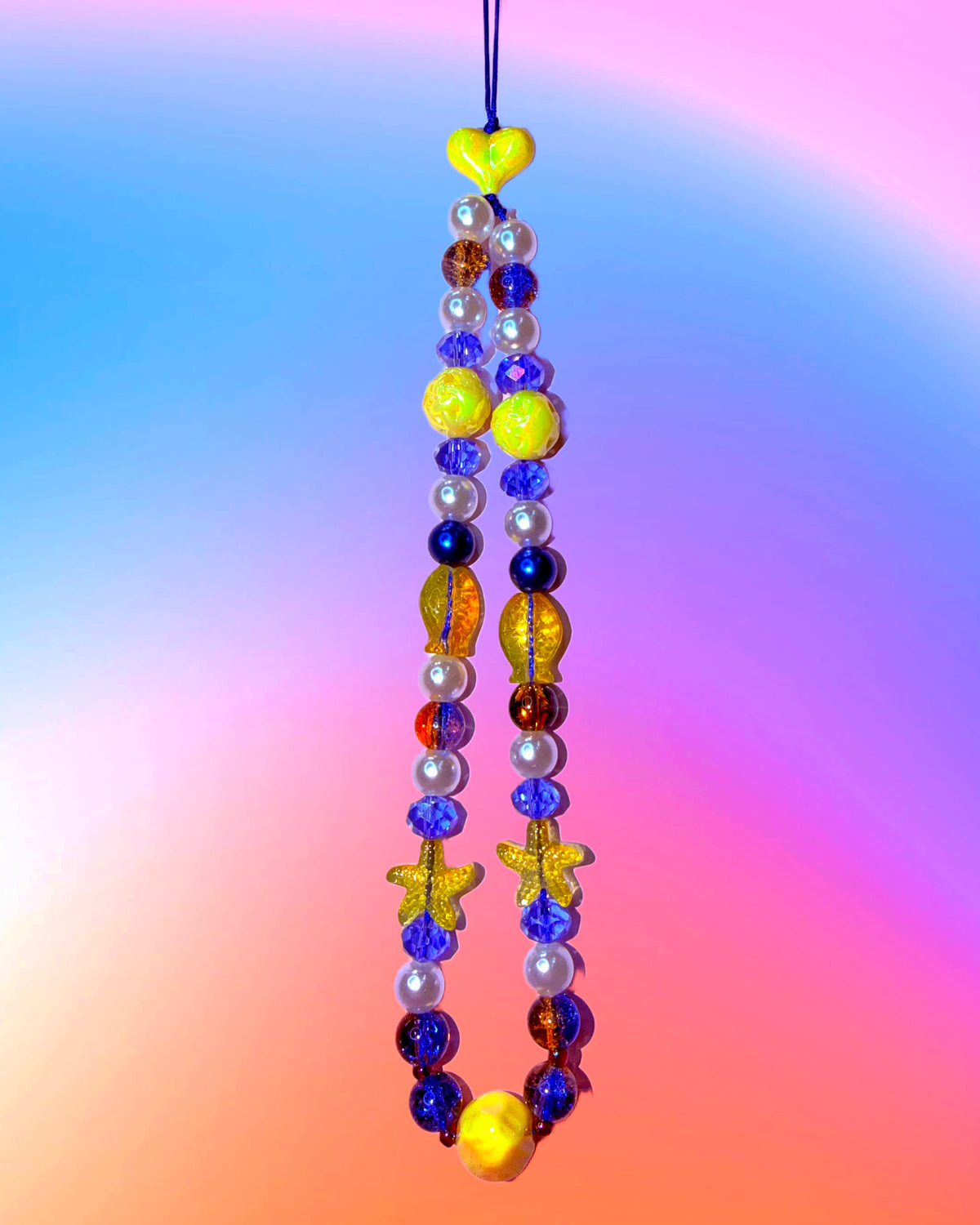 Sun Kissed Sea ♡ Beaded Phone Charm