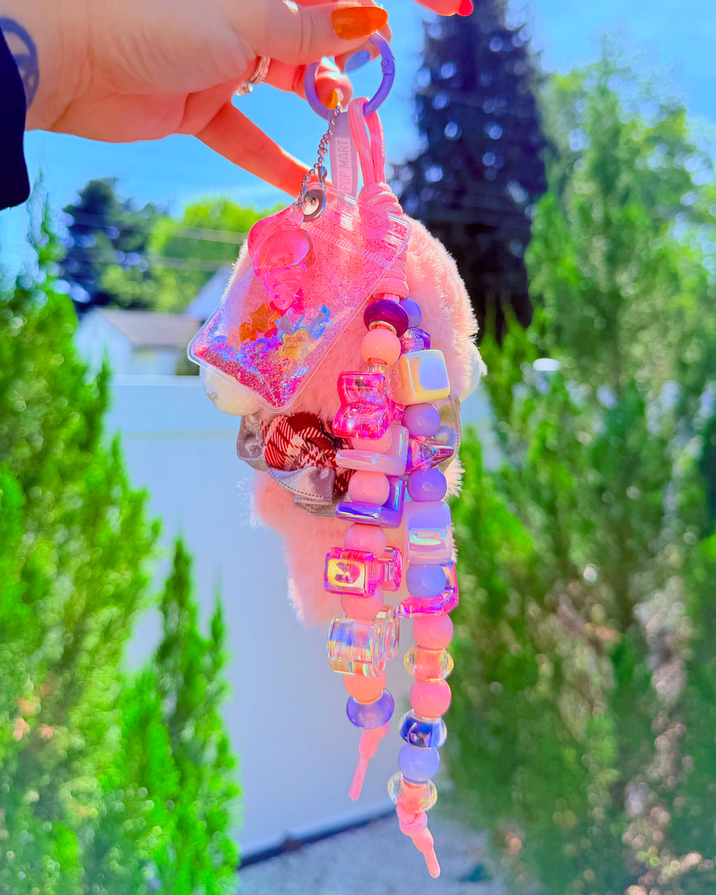 Silly Love ♡ Chunky Beaded Plush Bag Charm
