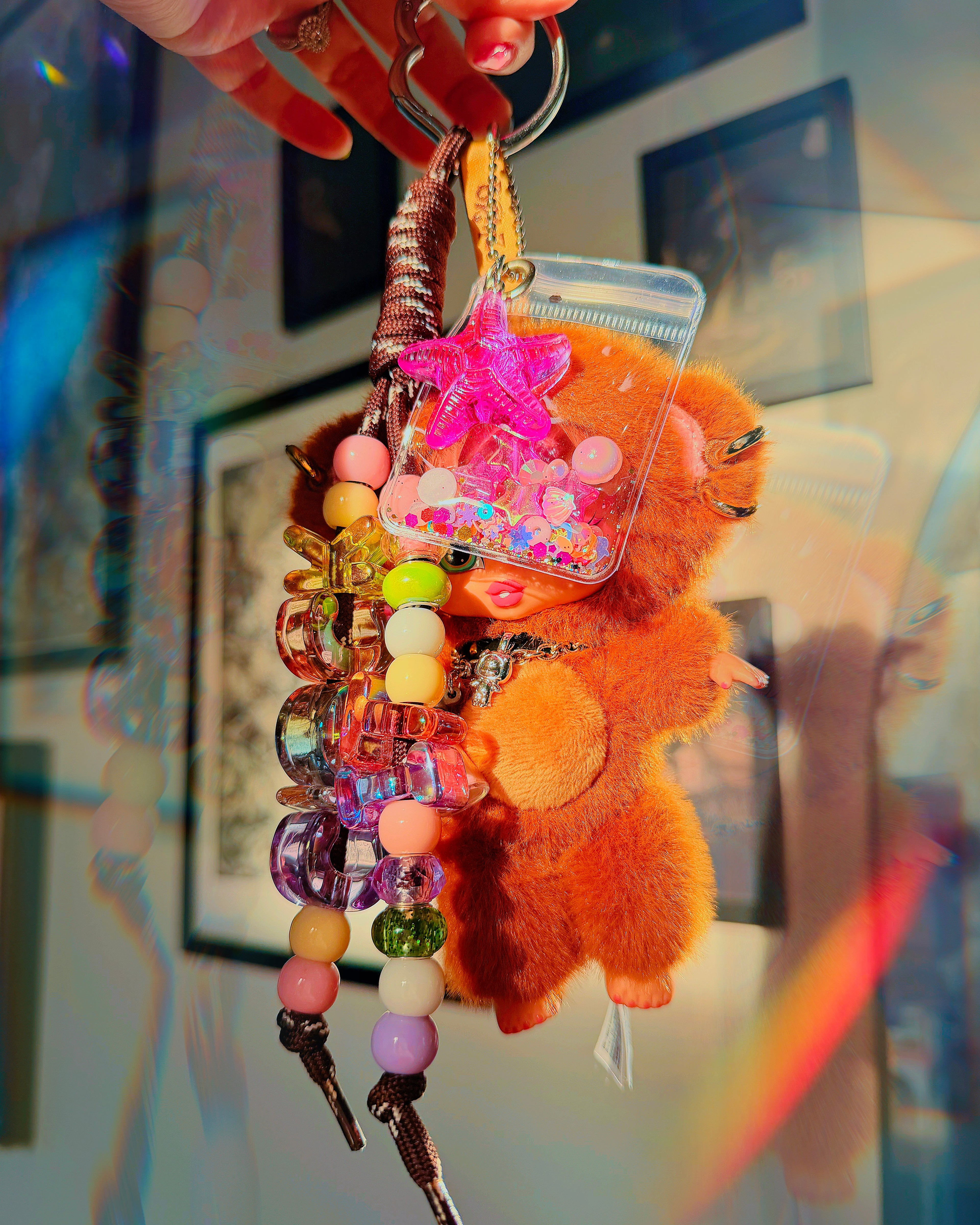 Funky Fashion Monkey Bratziez ♡ Chunky Beaded Bag Charm