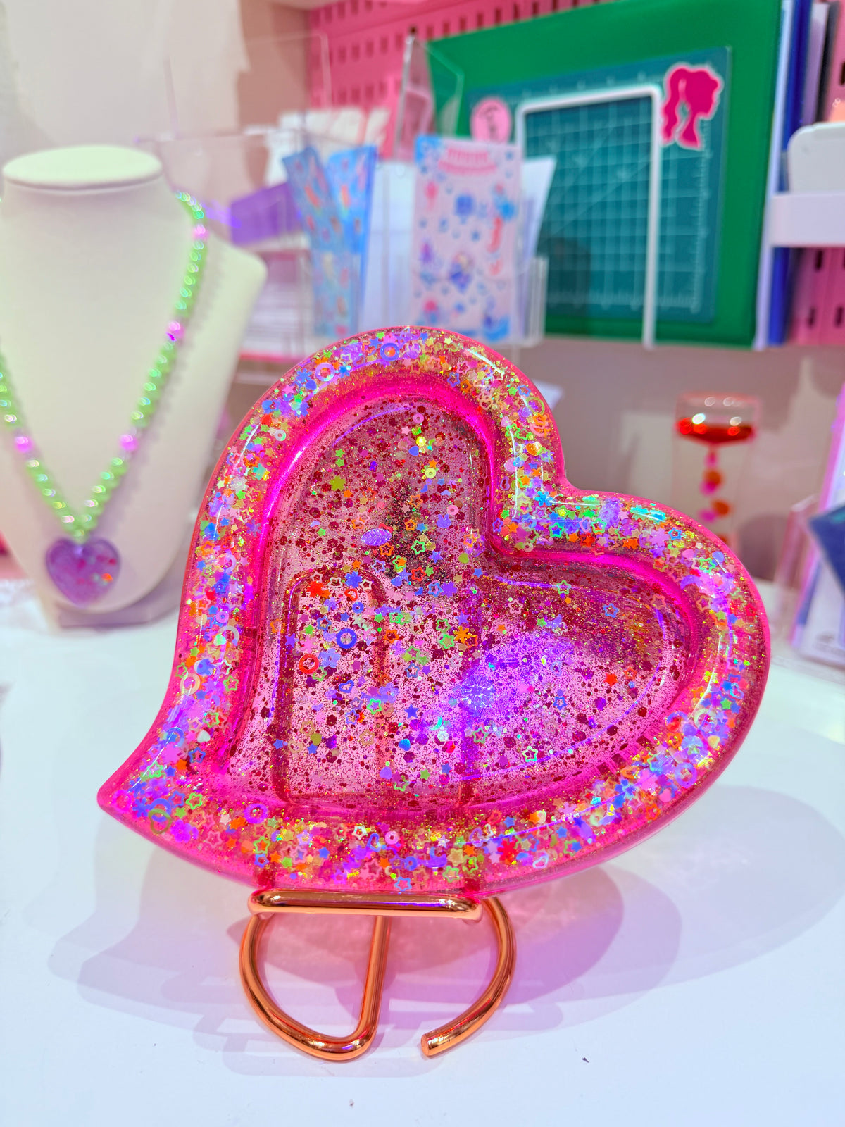 Nebula Lovesick ♡ Heart-Shaped Resin Trinket Tray