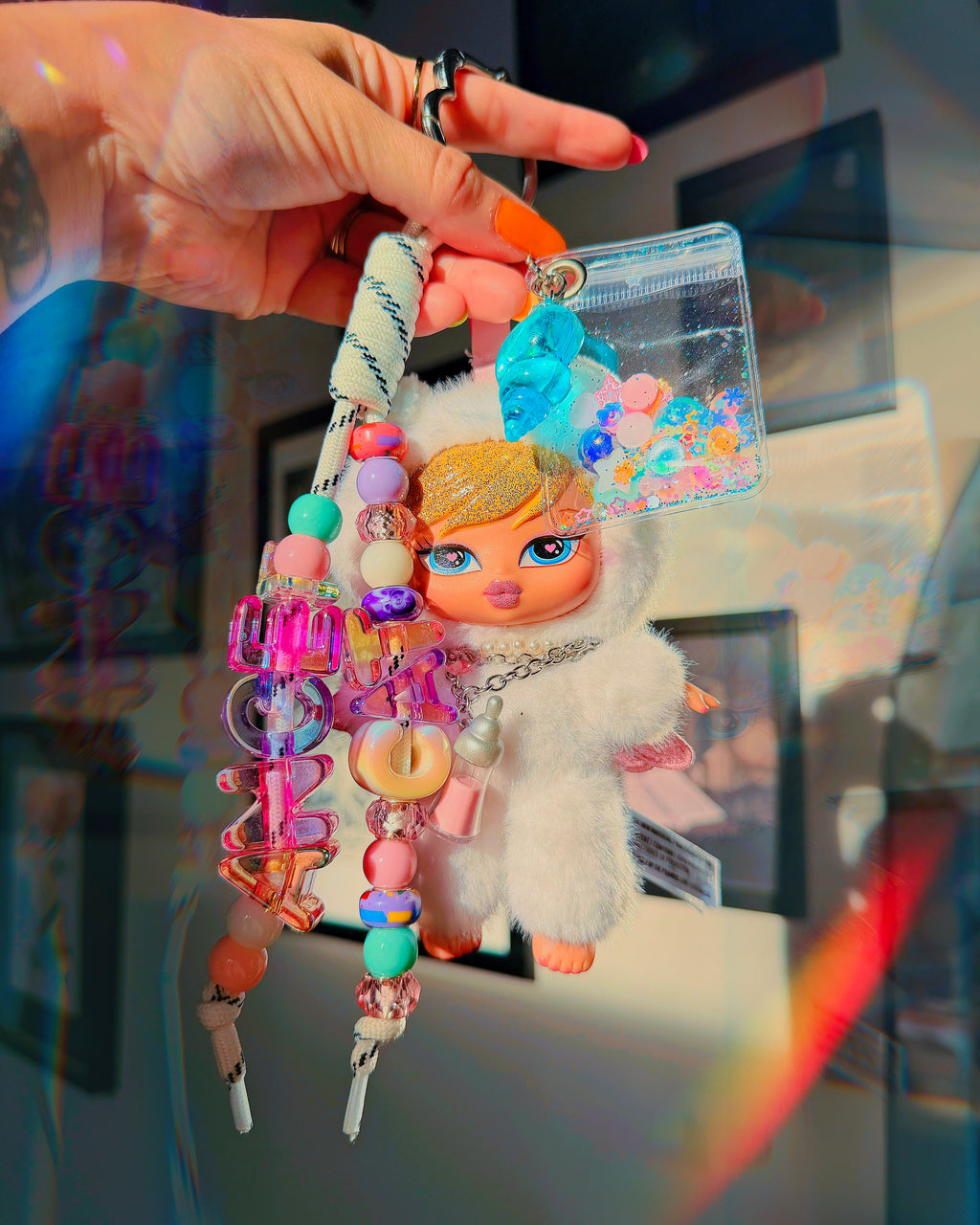 Cloe Sweetheart Angel Bratziez ♡ Chunky Beaded Bag Charm