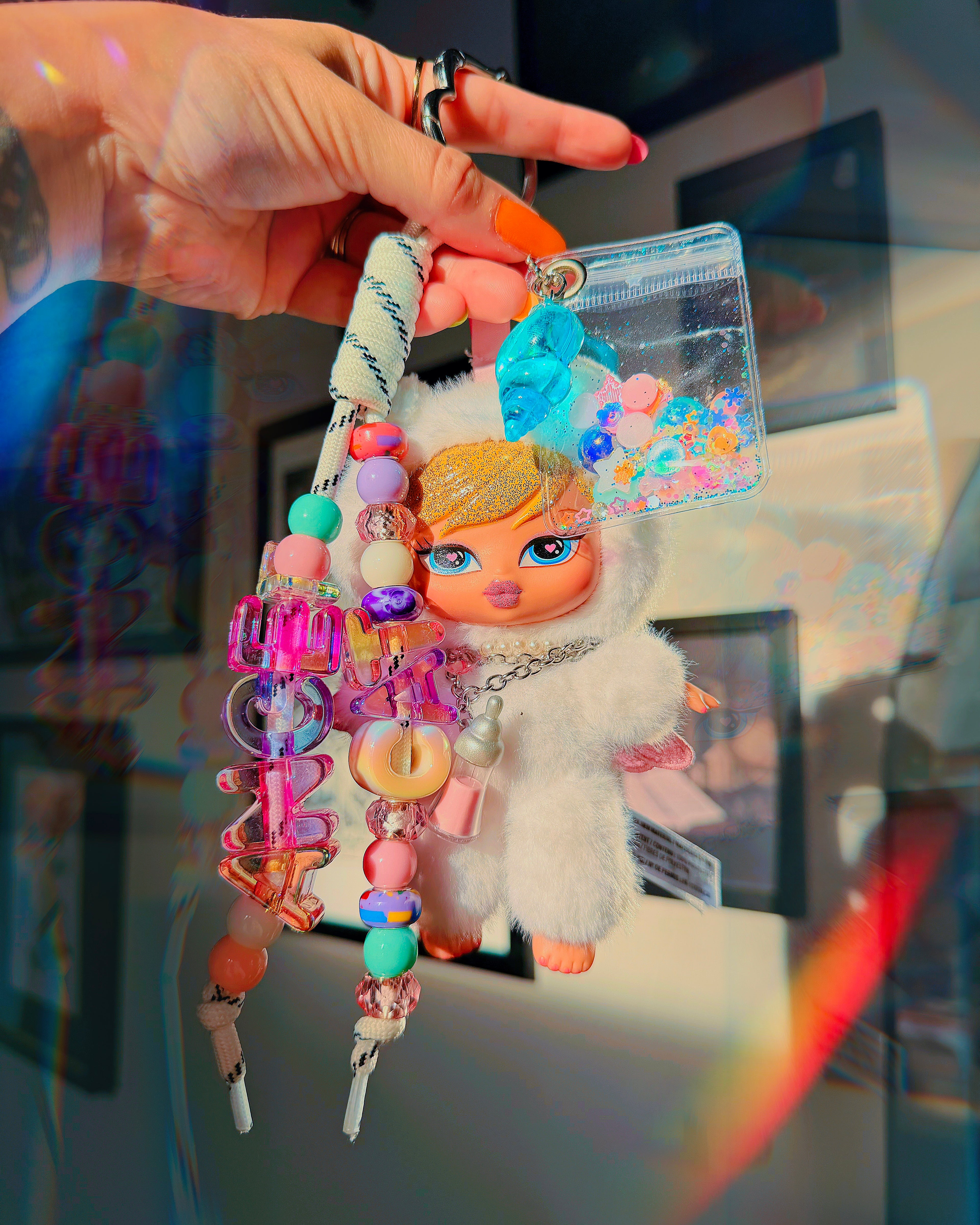 Cloe Sweetheart Angel Bratziez ♡ Chunky Beaded Bag Charm
