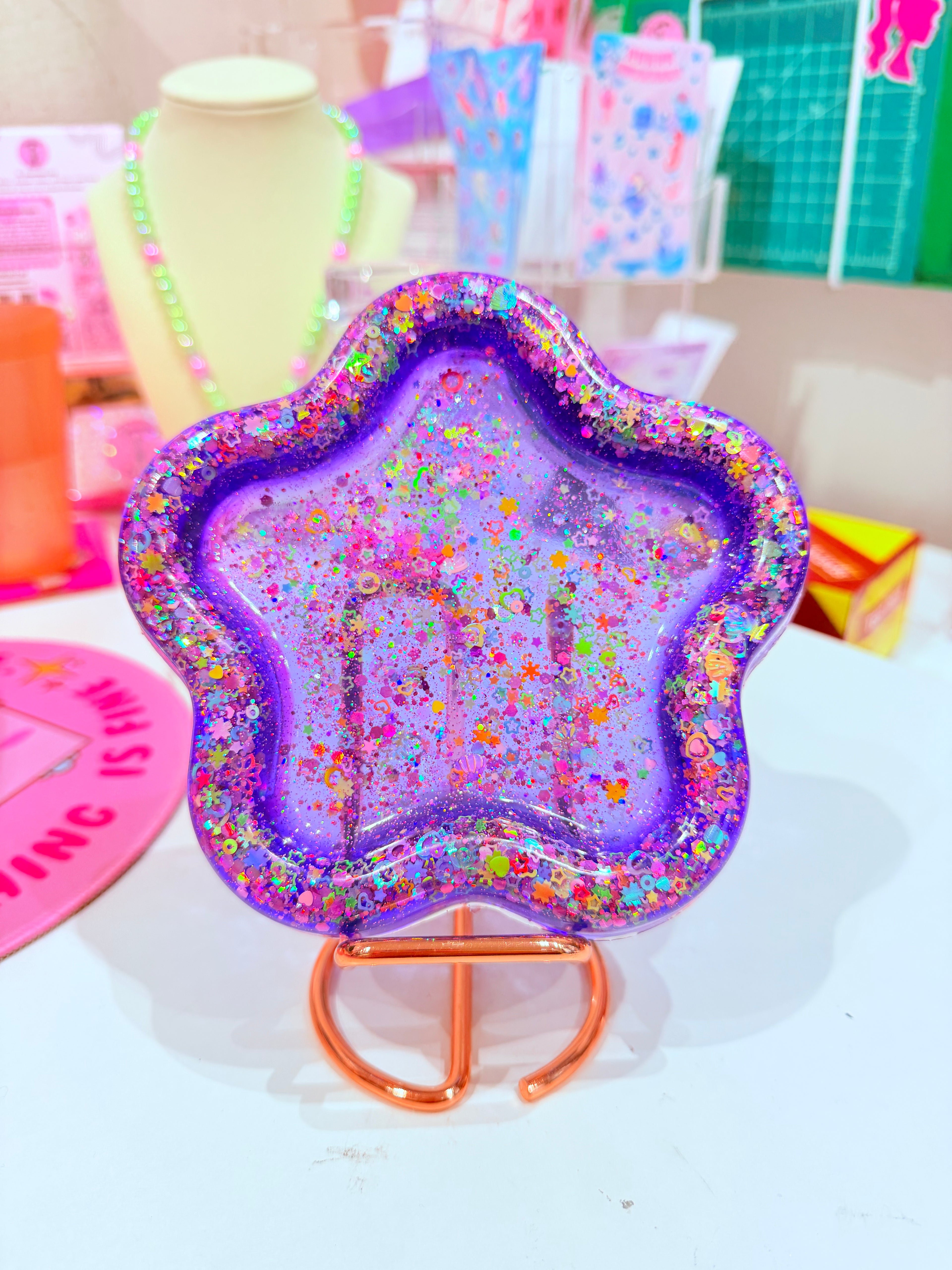 Cosmic Daydream ✧ Glow-in-the-Dark Resin Trinket Tray