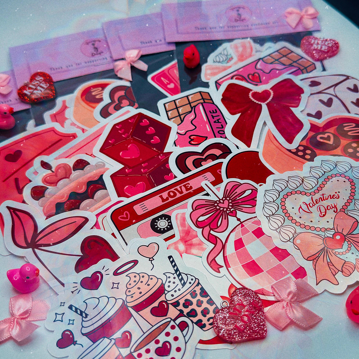 Valentine's Day ♡ 15 Stickers Pack - 3x3in