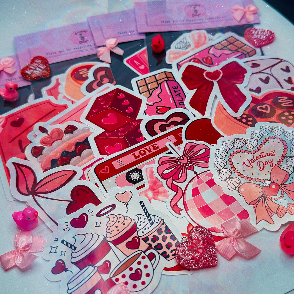 Valentine's Day ♡ 15 Stickers Pack - 3x3in