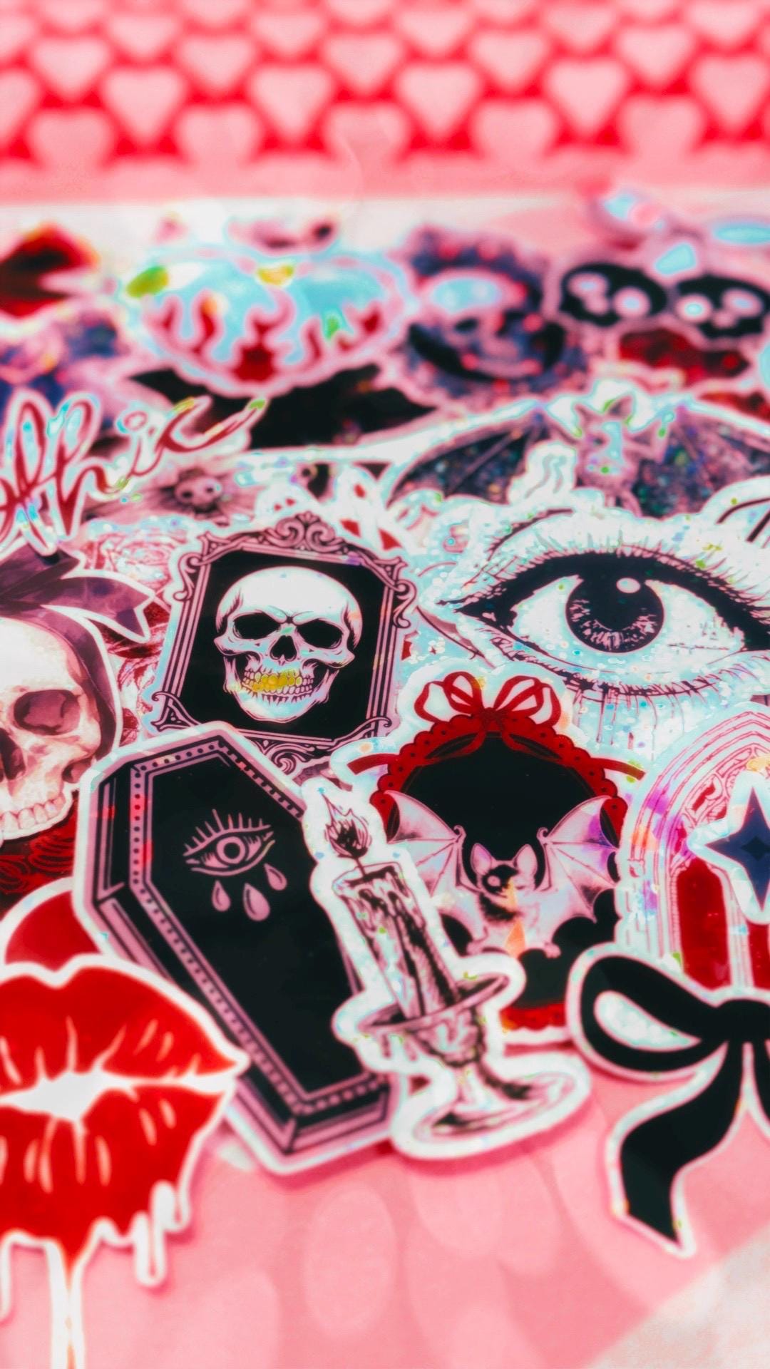 Gothic Coquette ♡ 50 Sticker Pack - 2x2in