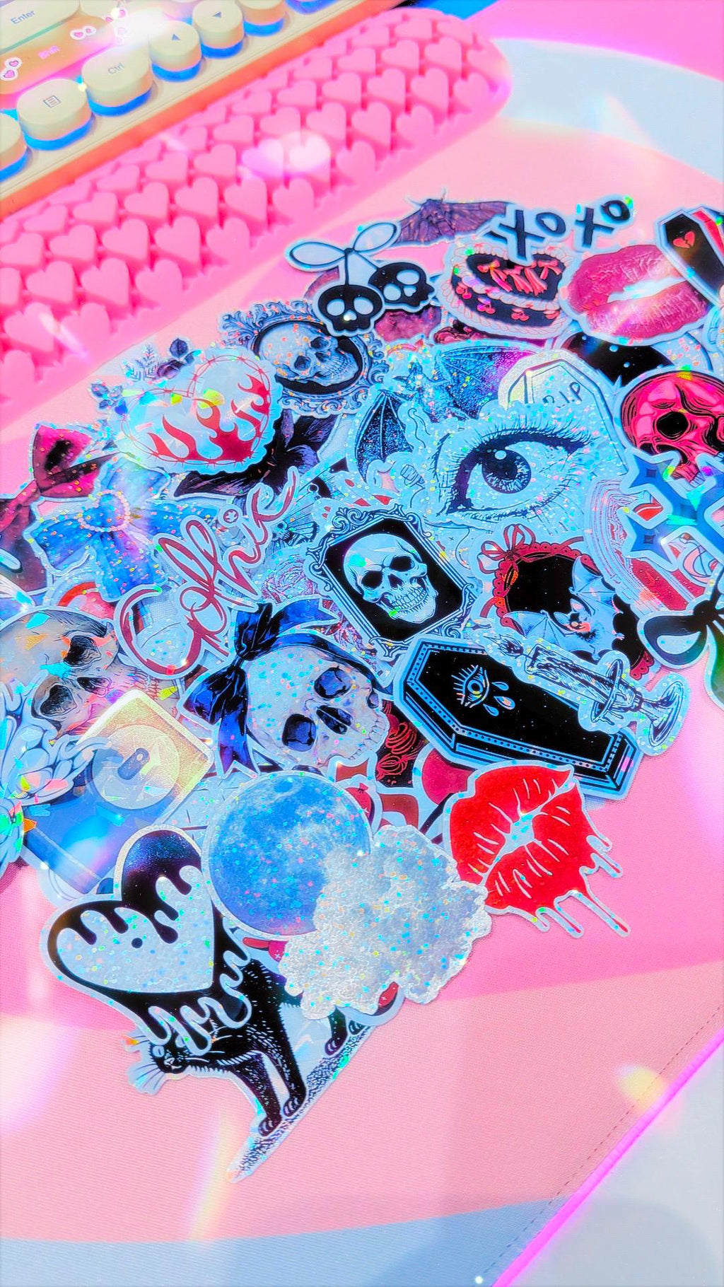Gothic Coquette ♡ 50 Sticker Pack - 2x2in