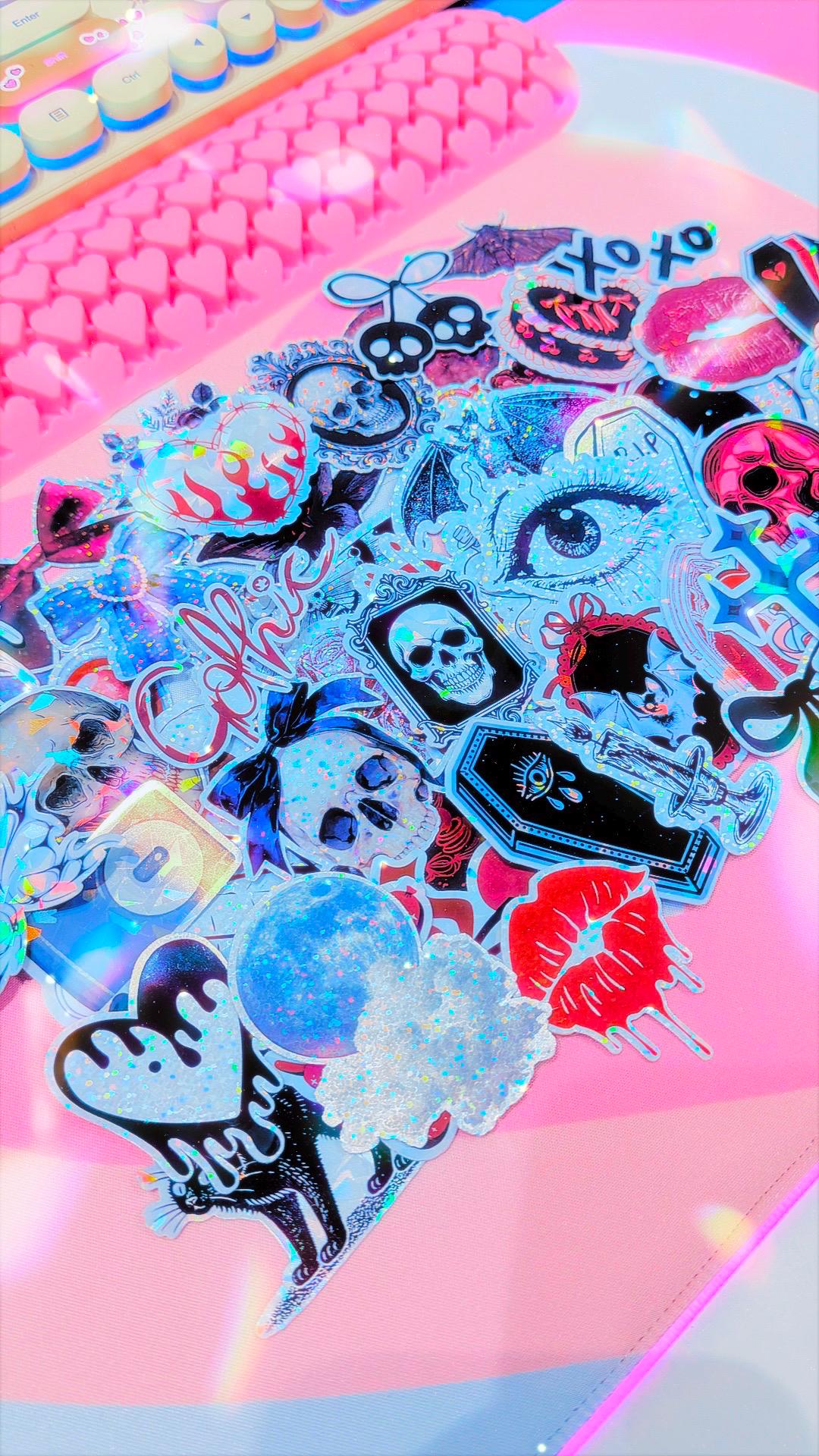 Gothic Coquette ♡ 50 Sticker Pack - 2x2in