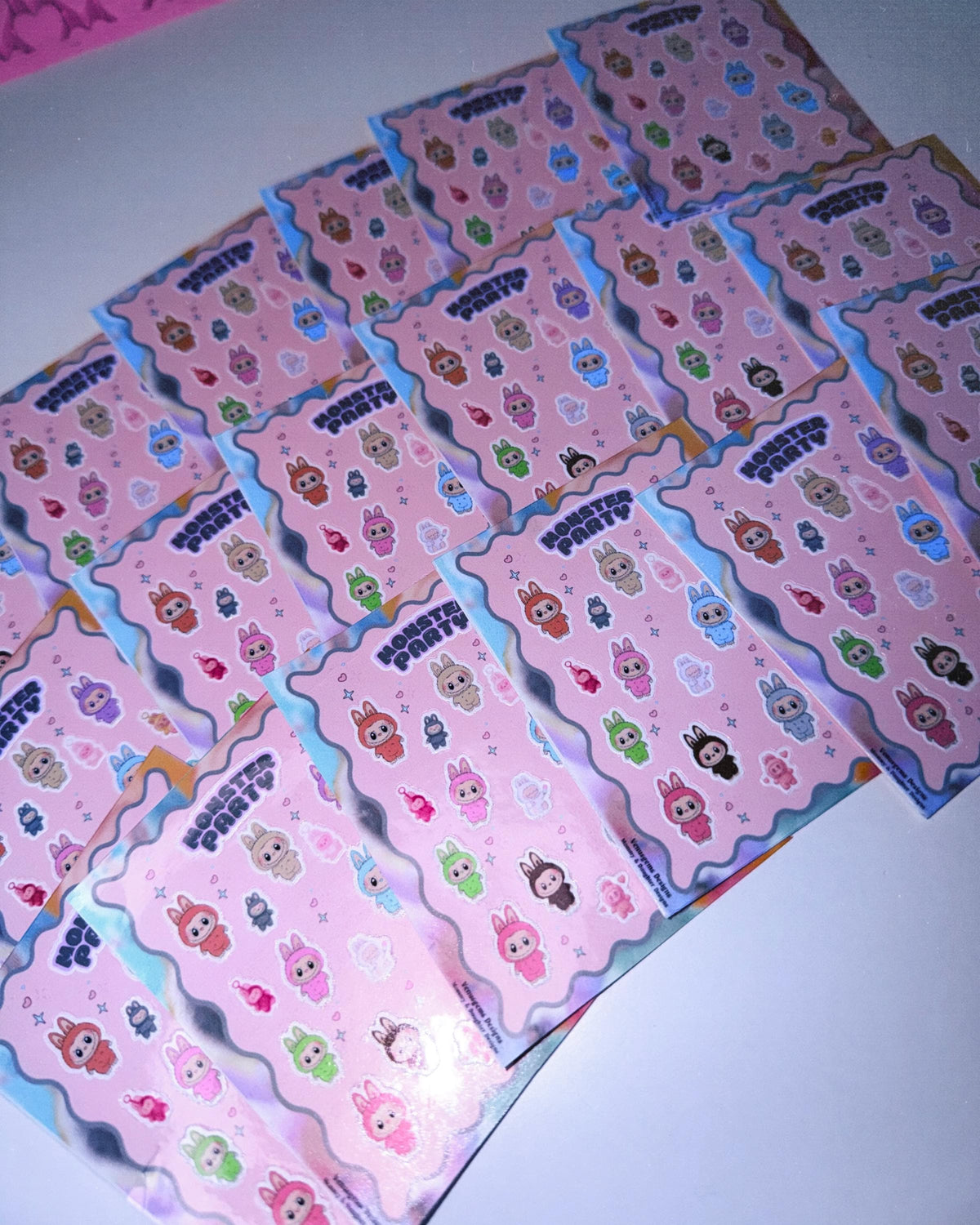 Lalulu Monsters ♡ Glossy or Holo Mini Sticker Sheets - 2.61in x 3.34in